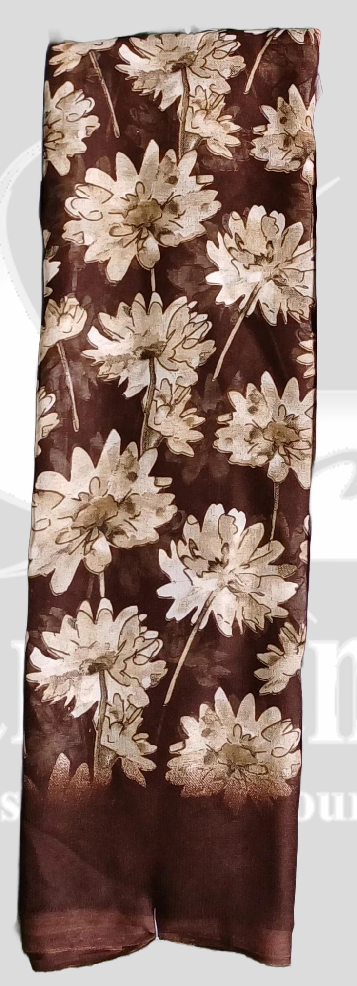 Reniyal(Heavy) Floral Printed Saree &ndash; SMARTLK1002 &ndash; Coffee Brown Mix